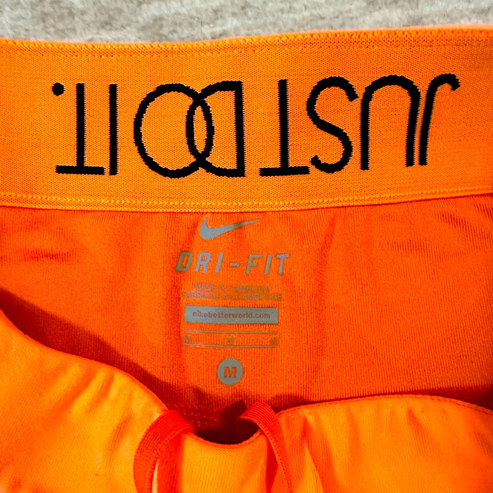 Orange Nike Running Capri